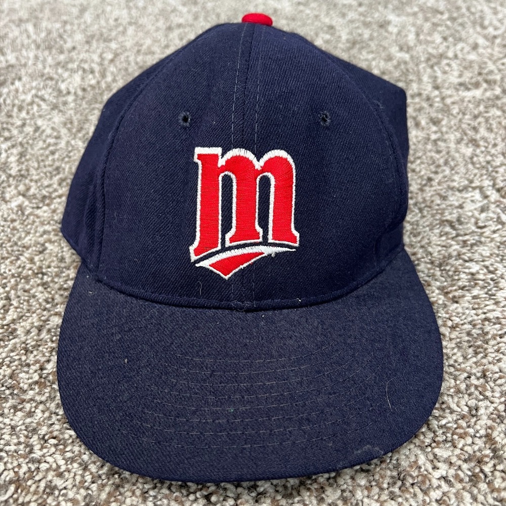 VTG New Era Hat Cap 7 Minnesota Twins Wool Major League Pro Model USA Made
